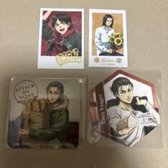 進撃の巨人　エレン　コースター&フォト風カード　纏め売り