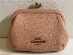 専用【新品未使用】COACH ピンク がま口コインケース　ウォレットコスメポーチ