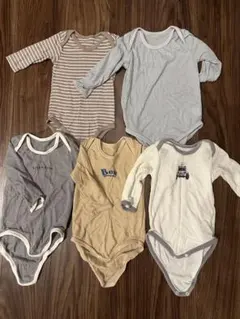 80サイズ　ロンパース5枚セット⭐︎