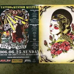 INKRAT TATTOO ポスターセット　アメリカントラディショナル　タトゥー