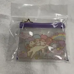 キキララ　フラットポーチ　リトルツインスターズ　　ユニコーン