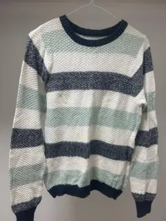 Seven days Sunday ストライプニットセーターレディース　冬服