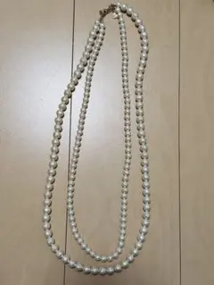コットンパール2連ネックレス
