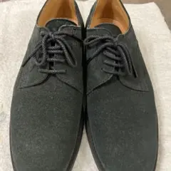 ブラックスエードレースアップシューズ