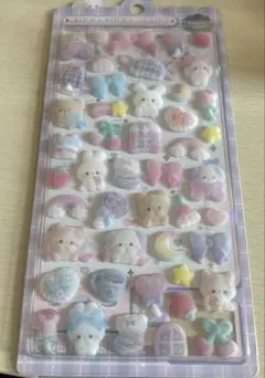 ふわふわドロップシール ボンボンドロップシール フロッキー シール帳 クーリア