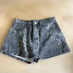 Dazy ヒョウ柄 デニムショートパンツ Mサイズ