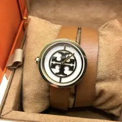 【付属品完備】トリーバーチ 腕時計 レザー ダブルブレス ゴールド レディースのサムネイル