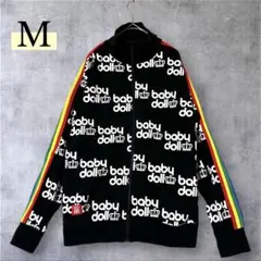 BABYDOLL 長袖 ジャージ 総柄 M ジャンパー ハイネック スウェット