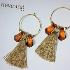 アンティーク＊タッセル フープ