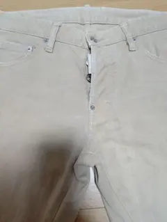 ディースクエアードベージュ デニムパンツ