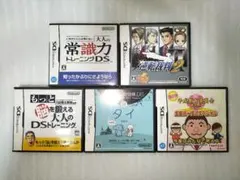 NintendoDS ソフトまとめ売り ケース取説あり5本 ※ソフトは4本