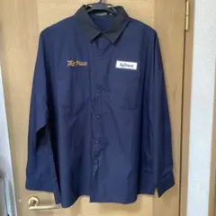 長袖シャツ　ネイビー　LLサイズ