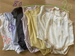 【ベビー肌着 ７枚セット】90 80 70 ロンパース　タンクトップ　エアリズム