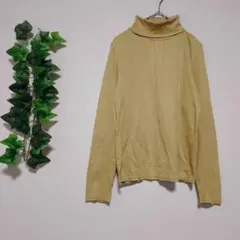 Fadette　ファデット　タートルネックＴシャツ　長袖トップス　綿100%　M