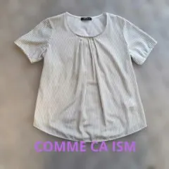 COMME CA ISM ストライプ 半袖Tシャツ M