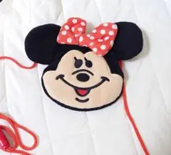 ミニーマウス ショルダーストラップ付きポーチ