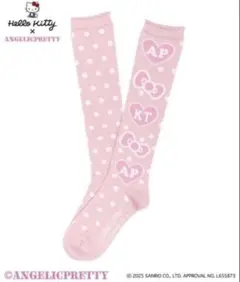 HelloKitty♡リボンハイソックス ピンクのサムネイル
