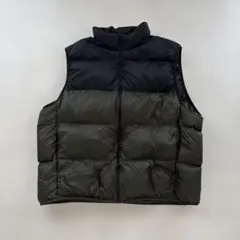 UNIQLO ultra light down ベスト　黒×カーキ　4XL
