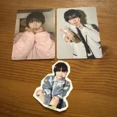 大西流星 HARD WORK ファミクラ盤 通常盤 特典 トレカ シール セット