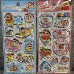 海外限定公式品 しんちゃんウォーターシール2枚セット