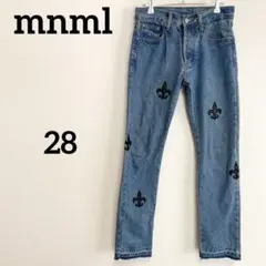ミニマル mnml クロスパッチ デニムパンツ D112 インディゴ 28のサムネイル