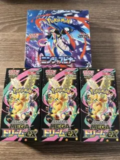 ポケモンカード⭐︎メガドリーム3box⭐︎ニンスピ1box⭐︎シュリ無しペリ有り