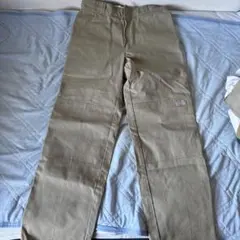 Dickiesベージュ ワークパンツ コットン混紡