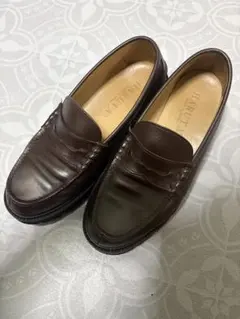 HARUTA レザー ローファー ブラウン 27.5cm