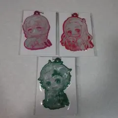 鬼滅の刃 ぎゅぎゅっとリフレクター　炭治郎　禰豆子　 甘露寺蜜璃　3点セット