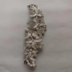 クリスタル花モチーフヘッドドレス