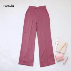 リエンダ　サイドベンツストレートJ(M)ウエストゴム　ストレッチ　足長効果　大人のサムネイル