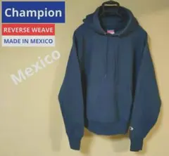 チャンピオン 目なし メキシコ製 希少 3色 ロゴ 刺繍 USA輸入  M