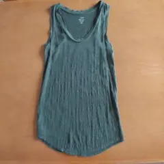 J.CREW 深緑色のタンクトップ サイズXXSのサムネイル