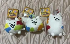 にゃんこ大戦争 ペイントマスコットぬいぐるみ　3種