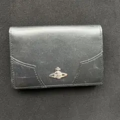 m*)様 Vivienne Westwood 名刺入れ ブラック レザーのサムネイル