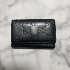GUCCI キーケース 6連 ブラック レザーのサムネイル