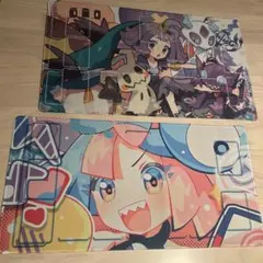 ポケカ　ラバーマット　プレイマット　ナンジャモ　アセロラ　ポケモン