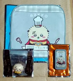 ココス×ちいかわ ラッコ ミニタオル スライドケース ソフビ人形セット