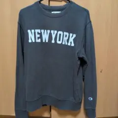 Champion NEWYORKプリント スウェット M