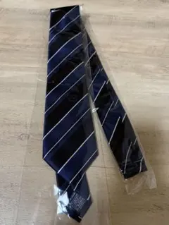 HYBRIDBIZ ネイビー ストライプ ネクタイ