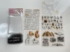 【年末セール・12月中処分予定】シリコンスタンプ(クリアスタンプ)セット売り