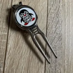 ペンギンデザイン マーカー付きグリーンフォーク
