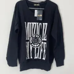 ❤︎LB-03 薄手トレーナー　レディース FREEサイズ　【ブラック】