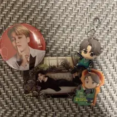 BTS JIMIN トレカ、キーホルダー、缶バッジ、シール