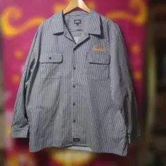 Dickies 　ヒッコリー　ストライプ シャツ 4Lのサムネイル