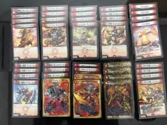 デュエルマスターズ 赤単デッキ スリーブ付き