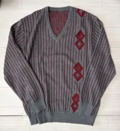 YVES SAINT LAURENT トリコ ヴィンテージ 総柄ニット Vネック YVES SAINT LAURENT トリコ ヴィンテージ 総柄ニット Vネック - メルカリ