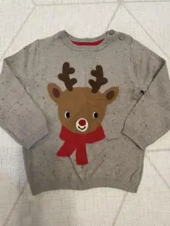 H&M トナカイ刺繍ニットセーター クリスマス