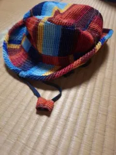 カラフルストライプ バケットハット　52cm