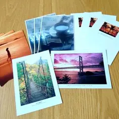 90年代 レトロ絵葉書セット（11枚まとめ）鳴門大橋 ハワイ風 平成